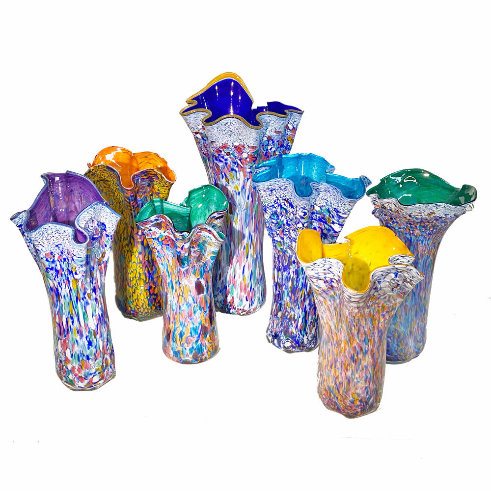 Wimberley Glassworks Wildflower Swing Glass Vase Collection 