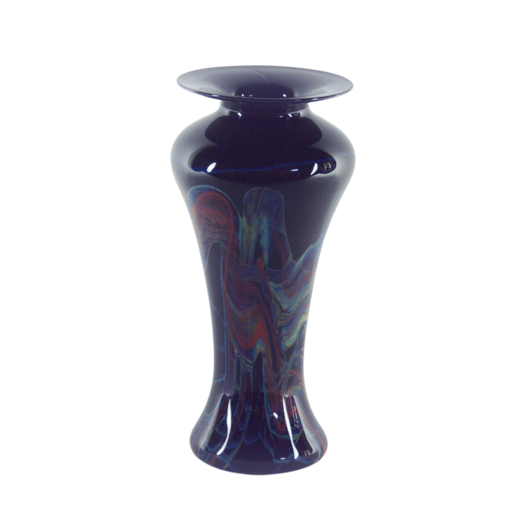 Blue Aurora Art Nouveau Vase