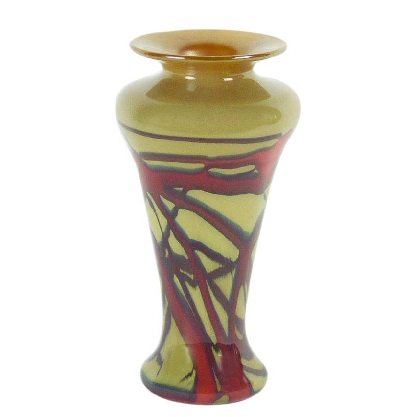 unique handmade art glass vase